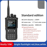 UV110D Racija 1 vnt. Didelio nuotolio ne&scaron;iojama rankinė racija Mėlynas dantis Programavimas telefono programėle Dvipusio ry&scaron;io radijas UV110D standard
