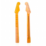&Scaron;viesus! 22 nerūdijančio plieno elektrinės gitaros grifo rankena, Kanados klevo grifas geltona
