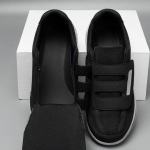 Vyrai Moteri&scaron;ki sportbačiai su plačiu pir&scaron;tu, skirti riebiai pėdai, sergantiems cukriniu diabetu, avalynė Hallux Valgus Bunion Ortopedija Patinusios pėdos Thumb Eversion Avalynė 45EU/CN46 juoda