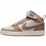 Nike Court Borough Mid 2 GS &Scaron;viesiai dramblio kaulo spalvos vaiki&scaron;ki sportbačiai Ruda Burė Kanapės CD7782-125 36