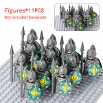11 vnt. Viduramžių Elfų Rohano kareivių Gvardijos Armijos lotr Veiksmo Figūrėlės Mini Kaladėlės Lėlė Surinkti Statybiniai Blokai MOC PASIDARYK PATS Žaislai vaikams dovanoms