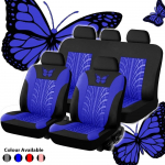 Sėdynės automobilis Automobilis Automobilių sėdynės Užvalkalas Mink&scaron;tas Universalus 3D drugelio ra&scaron;tas automobilių visureigiams 4 PCS mėlyna