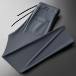 Vasarinės nesiglamžančios ledo &scaron;ilko kelnės, kasdienės kelnės, vyri&scaron;kos sportinės itin plonos vėsios kelnės su oro kondicionieriumi M