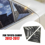 2x Carbon Fiber Look galinio lango ketvirčio žaliuzių dangtelis, skirtas Toyota Camry 2012-2017 m.