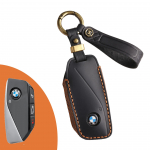 Specialus 2025 naujas BMW raktų dėklas x1 5 serijos 3 serijos 7 serijos i7 modifikuotas automobilio rakto dėklas sagtis natūrali oda vyri&scaron;kas juoda