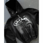 ZYLLO Vintažinis Plautas Užtrauktuku Džemperis Y2K Striukė Rokas Hip Hopas Lopininis Didelio Dydžio Džemperis Ilgomis Rankovėmis Vir&scaron;us S