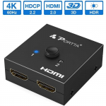 3 i&scaron;ėjimų skirstytuvai PORTTA HDMI Switch Splitter 4k 2 prievadų HDMI komutatorius Dvikryptis skirstytuvas 1 įėjimas 2 i&scaron;ėjimai - 2 993