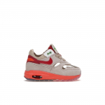 CLOT x Nike Air Max 1 TD Kiss of Death 2021 Kūdikio sportbačiai Smėlio spalvos tinklinis Gili raudona DH2492-100 27