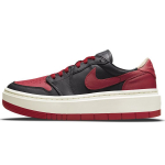 Air Jordan 1 Elevate Low SE Bred Moteri&scaron;ki sportbačiai Juodi Gym-Red Sail DQ1823-006 38.5