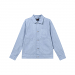 Jordan Essentials Vienos spalvos Polo Laisvas Mygtukais Striukė Vyri&scaron;kos Striukės Mėlyna Pilka FN4528-436 M