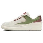 Air Jordan 2 Retro Low GS Drakono metai Vaikų sportbačiai Kreminiai Burės Spalvos Kedras FJ6871-100 35.5