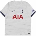 Nike Dri-FIT Mar&scaron;kinėliai Futbolui Su Logotipo Spaudiniu, Apvalia Kaklo I&scaron;kirpte ir Trumpomis Rankovėmis 2023-24 Sezonas Tottenham Hotspur Namų Komandos Vyri&scaron;ki Vir&scaron;utiniai Drabužiai Balti DX2702-101 S