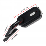 Motociklo &scaron;almo priekinio stiklo valytuvas USB įkraunamas &scaron;almo skydelio elektrinis valytuvas lietingam orui Vandeniui atsparus skydelis &Scaron;almo saugos valytuvas juoda