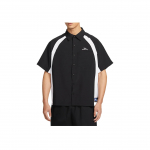 Nike Dri-Fit Sb Mados Klasikiniai Patogūs Universalūs Trumpomis Rankovėmis Mar&scaron;kiniai Vyri&scaron;ki Mar&scaron;kiniai Juodi Balti HJ2959010 XL