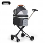 Lengvas sulankstomas aliumininis augintinio vežimėlis katėms ir &scaron;unims Pet Stroller