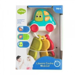 Peluche - CREACIONES LLOPIS - Multicolore - L - Porte-cl&eacute;s voiture musicale lumi&egrave;res avec bo&icirc;te 10 x 7 x 18 gryna