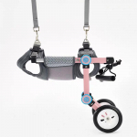 Mažo naminio &scaron;uns vežimėlis, vaik&scaron;čiojimo pagalbos vežimėlis White-XXS balta