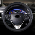 Natūralios odinės vairo dangtis, skirtas Toyota Corolla Fortuner Sequoia Auris Avensis YARIS Vios Celica 86 automobilių priedai