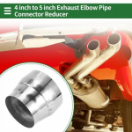 Mandrel Exhaust Pipe Adapter Concentric Reducer 4 OD to 5 OD 4 Length new