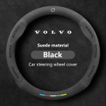 38cm Automobilio vairo apdangalas VOLVO S40 S60 S90 S80 C30 C40 C70 XC40 XC60 XC70 XC90 V40 V50 V60 V70 V90 2025 Zom&scaron;as Neslystantis juoda