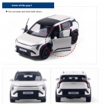 Kia EV3-GT Line 1:38, (3 variantas Spalvos), 1 gabalėlis balta