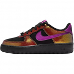 Nike Air Force 1 Lv8 GS Juodi Ry&scaron;kiai Avietiniai Vaikų Sportbačiai IQ2736-001 35.5