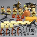 Antrojo pasaulinio karo Armijos Japonų Kareivis Sunkioji &Scaron;arvuota Transporto Priemonė Tankas Sunkvežimis Statybiniai Blokeliai Plytos Karinių Ginklų Figūrėlė Modelis Žaislai Dovanos