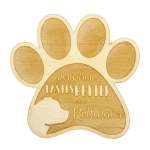 Rottweiler, Rott, Rottie - Mug coaster, engraved coaster with dog, gift for dog lover by Art-Dog brand