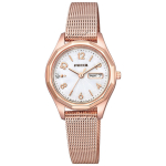 CITIZEN Laikrodis wicca (Saulės technologija / Vandeniui atsparus, lengvai skaitomas) KH3-568-15 Tinklelio apyrankė Kristalinio stiklo Moteri&scaron;kas Verslo Studentas Paprasta Dovana Rožinis Auksas Baltas Antras