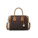 Michael Kors MK Mercer Senovinio gėlių ra&scaron;to Spalvų blokų Užraktas Dekoracija Dirbtinės odos Rankinė ant peties Crossbody krep&scaron;ys Mažas Moteri&scaron;ki krep&scaron;iai 30S9GM9S1B-200 Basic Set (Bag+Dust Bag)