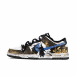 Nike Dunk Atsparūs slydimui Atsparūs dilimui Žemi Skateboard Avalynė Unisex Juoda Auksinė DD1391-100(Komanda186-) 36