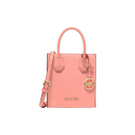 Michael Kors MK Mercer Classic Prancūzi&scaron;kas Commuter Odinis Smuiko formos Krep&scaron;ys Moteri&scaron;kos Rankinės &Scaron;viesiai Rožinis 35S1GM9T0L-SHERBERT Small