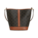 Celine Triomphe Klasikinis monogramos kibiro formos krep&scaron;ys Moteri&scaron;kas peties krep&scaron;ys Rudas 191442CAS-04LU Shopping Bag Set(Basic Set+Shopping Bag)