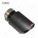 EPLUS Automobilio Matinis Anglies Pluo&scaron;to Duslintuvo Antgalis I&scaron;metimo Sistemos Vamzdis Duslintuvai Antgalis Universalus Tiesus Nerūdijančio Plieno Juodas Akrapovic 54mm-76mm
