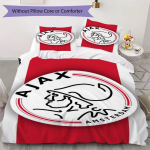 Ajax Amsterdam ra&scaron;to patalynės komplektas antklodės užvalkalas pagalvės užvalkalas namų dekoravimas gimtadienio dovana (1 * antklodės užvalkalas + 2 * pagalvės užvalkalai be &scaron;erdies)07 135x200cm