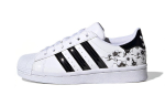 Adidas Originals SUPERSTAR Gėlėti Atsparūs Dilimui Žemi Vaikų Riedlenčių Batai Balti Vaikams nuo 3 iki 7 Metų FW0777 30.5