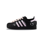 Adidas Originals Superstar 2 Atsparūs trinčiai Žemi Kateboardo Batai Unisex Juodi Rožiniai JI0079(Komanda129-) 36⅔