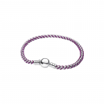Nauja Rope Box apyrankių serija violetinės, mėlynos ir juodos spalvos, pagaminta i&scaron; S925 sterlingų sidabro, puikiai tinka kaip kalėdinė dovana. 16cm gray