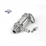 304 Nerūdijančio plieno saugos slėgio mažinimo vožtuvas 1/2''1/4''BSPT/NPT sriegiuotas, 0,5-10 Bar i&scaron;metimas 7 Bar Fixed