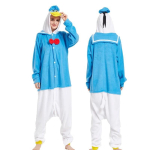 Disney Antis Donaldas Unisex Animacinis Kombinezonas Pižama, &Scaron;aunus Žiemos Kombinezonas, Helovino Kostiumas, Auk&scaron;tos Kokybės Vaidmenų Žaidimo Kostiumas. M blue