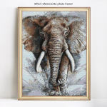 &bdquo;Pasidaryk pats&ldquo; deimantinis pie&scaron;imas &bdquo;Elephant&ldquo; pilnas apvalus deimantinis siuvinėjimas mozaika, visas ekranas 20X30CM