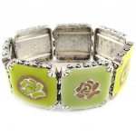 Les Tr&eacute;sors De Lily [E0378] - Bracelet Cr&eacute;ateur 'Geisha' Vert Marron
