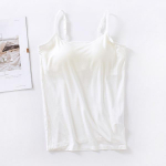 S-3XL Modalinės medvilnės &bdquo;Camisole&ldquo; vir&scaron;ūnės su įmontuota liemenėlėmis &bdquo;Bralette&ldquo; vir&scaron;utiniai apatiniai pamink&scaron;tinta liemenė 3XL