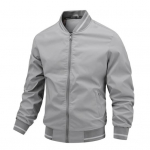 Persirengimas Plaunamas Stilingas užtrauktukas Pure Color Relaxed Fit Bomber striukė 2XL