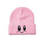 Animacinis filmas Mielas veidas Akys Kawaii Kirby Hat Cosplay &Scaron;ilta megzta kepurė Unisex suaugusiems Vaikų kepurė Hip Hop rudens žiemos dovana YSL