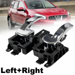 2x Skirta NISSAN QASHQAI 2007-2013 priekinė / galinė kairė + de&scaron;inė vidinė vidinė durų rankena