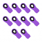 10 vnt. sandarinimo spaustukai Magnetinio dizaino tvirta rankena su kabania skylute Maisto &scaron;viežumo laikymo tirpalas Drėgmei atsparus spaustukas mėlyna