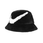 Nike Apex Dirbtinio Kailio Swoosh Kibiro Formos Kepurė Juoda/Balta Unisex Gatvės Stiliaus FV6417-010 S