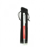 Pierres et Min&eacute;raux. Stylo min&eacute;raux Howlite des USA. Couleur Rouge.