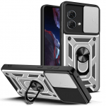 &bdquo;Motorola&ldquo; dėklui G84 G54 G14 E13 G73 G53 G13 G23 E22 G62 G32 G22 G52 G60 G30 G10 G51 magnetinis žiedo laikiklis, stovas, apsauginis dangtelis For Moto G32 mėlyna